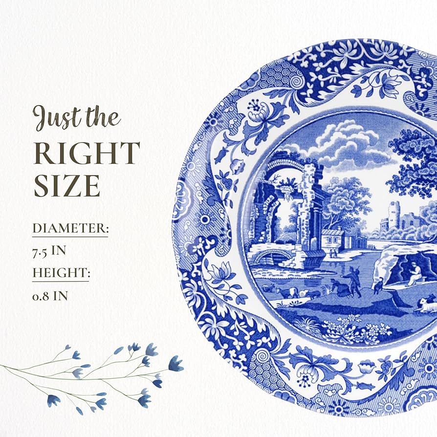 Amazon.com | Spode Blue Italian Salad Plate, Set of 4-7.25” Fine Amazon.com | Spode Blue Italian Salad Plate, Set of 4-7.25” Fine